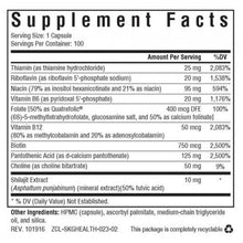 Load image into Gallery viewer, B Complex Plus Supplement by SeekingHealth 100 capsules